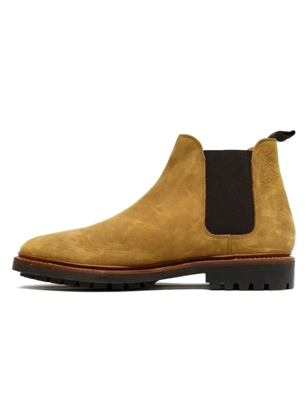 New! Allen Edmonds Wren Chelsea Boot Suede Tan 10.5 D DD509A 7744 Goodyear Welt